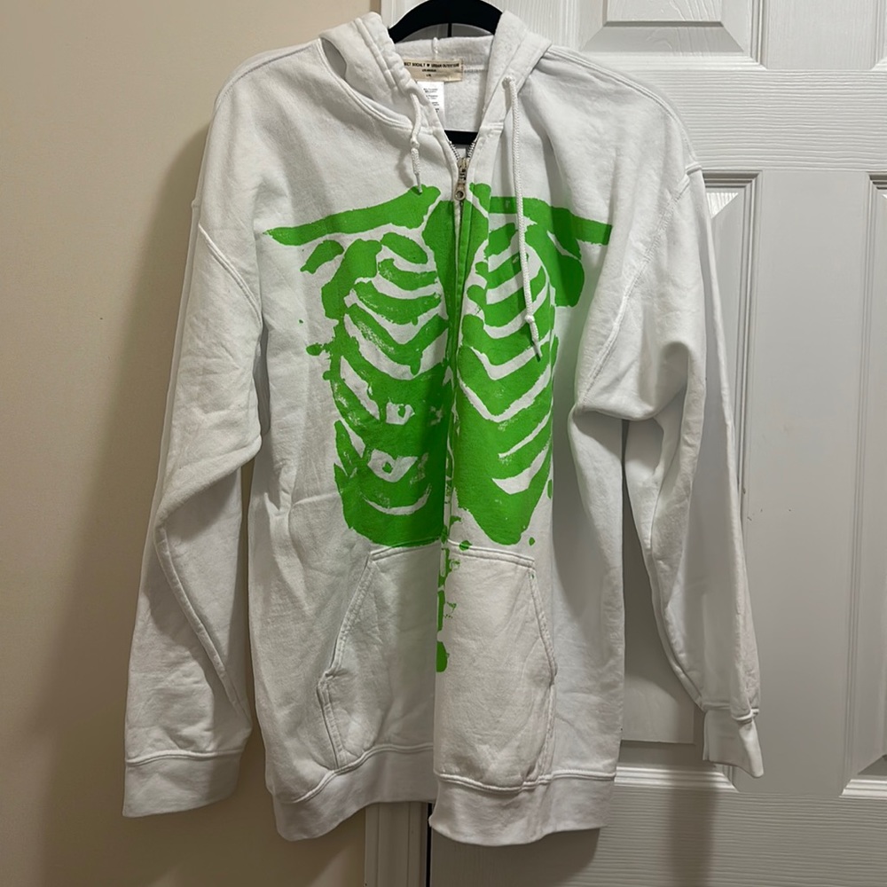 White and Green Skeleton Jacket
